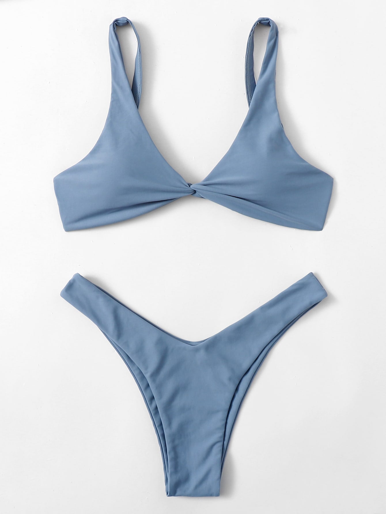 Oldsmar Solid Tie Bikini Set - LilyYara