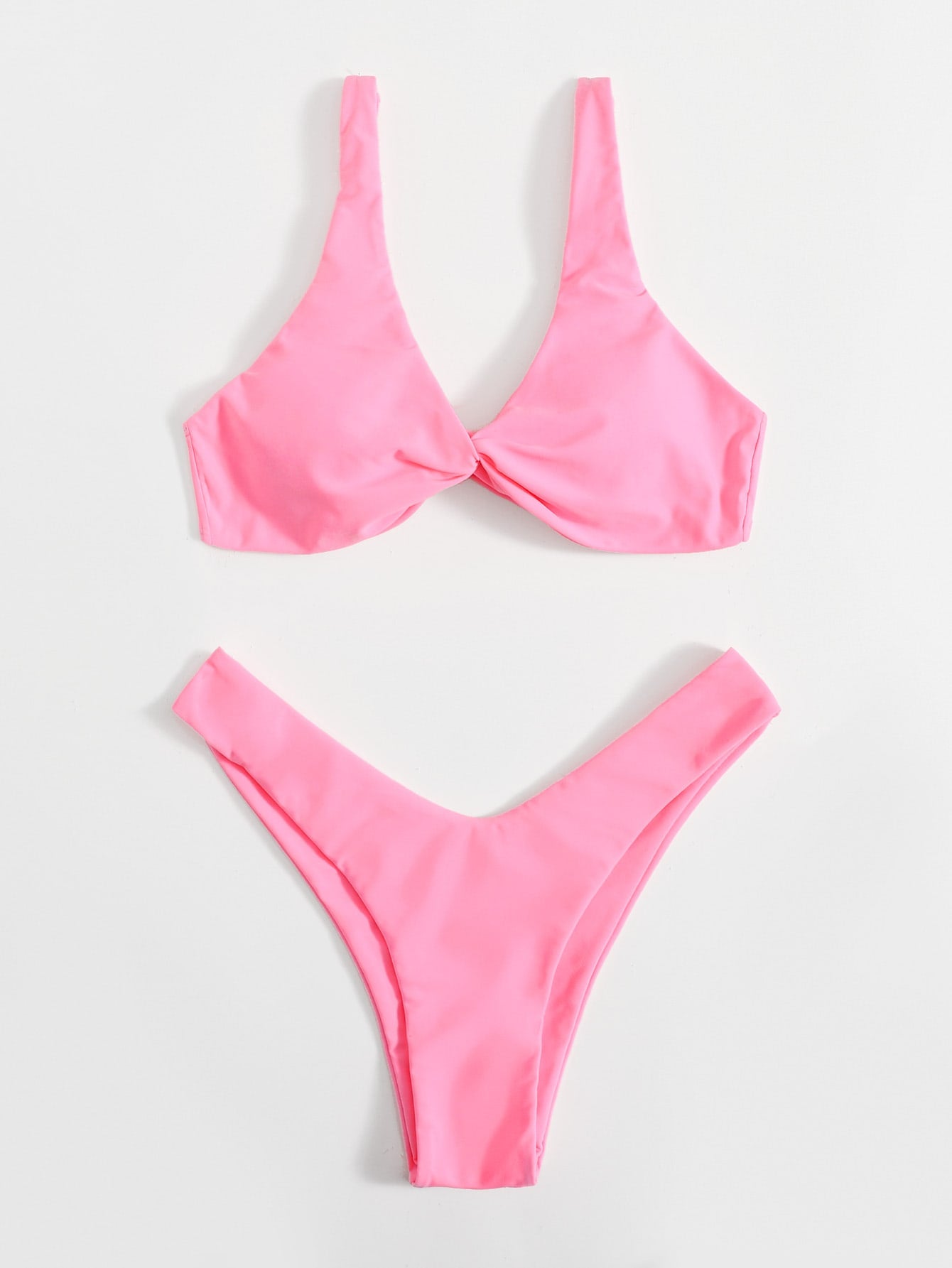 Oldsmar Solid Tie Bikini Set - LilyYara