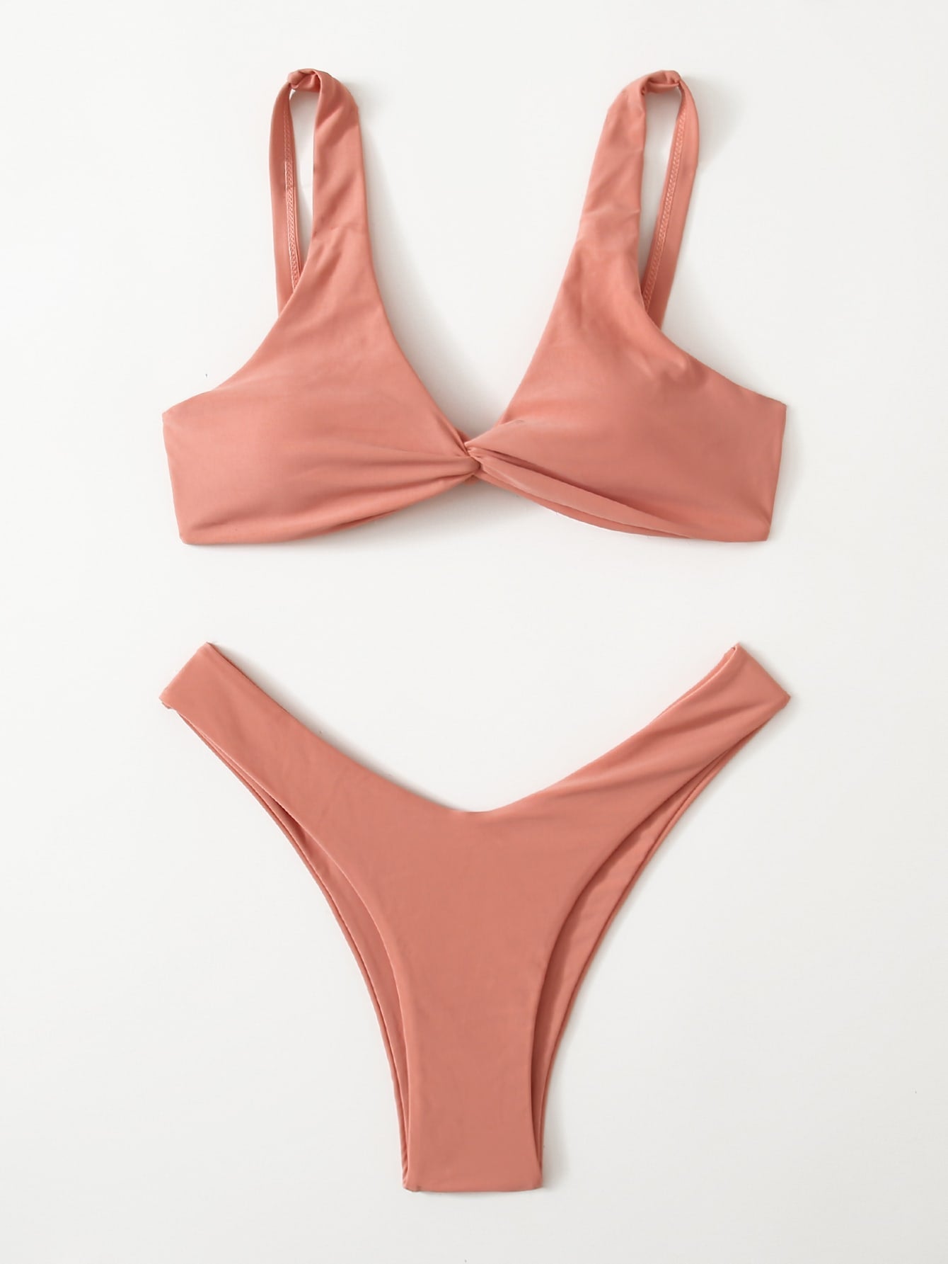 Oldsmar Solid Tie Bikini Set - LilyYara