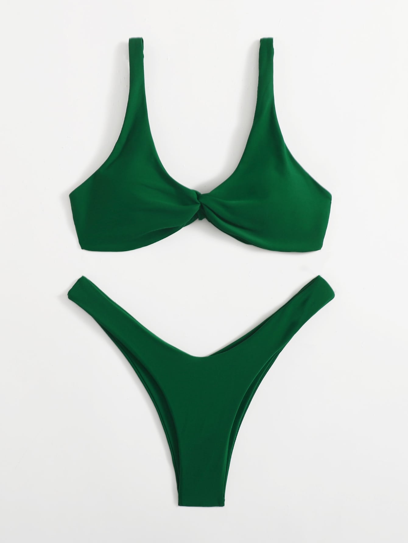 Oldsmar Solid Tie Bikini Set - LilyYara