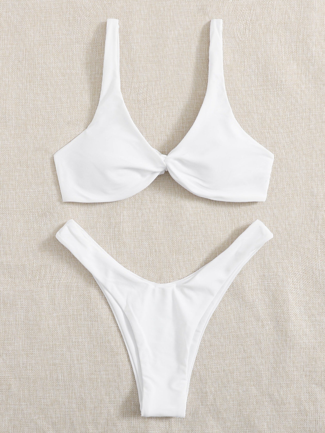 Oldsmar Solid Tie Bikini Set - LilyYara