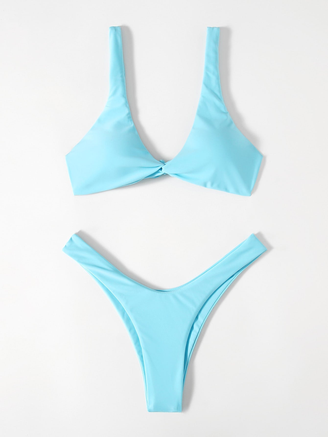 Oldsmar Solid Tie Bikini Set - LilyYara