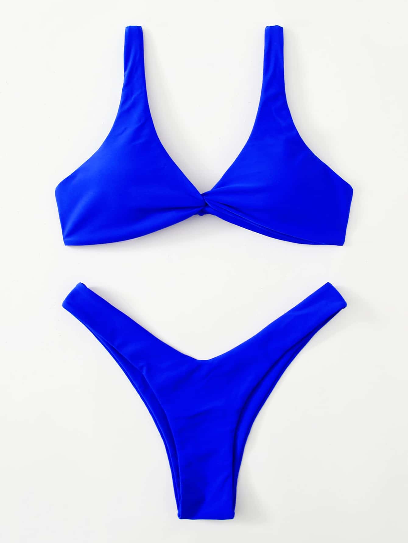 Oldsmar Solid Tie Bikini Set - LilyYara