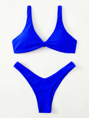 Oldsmar Solid Tie Bikini Set - LilyYara