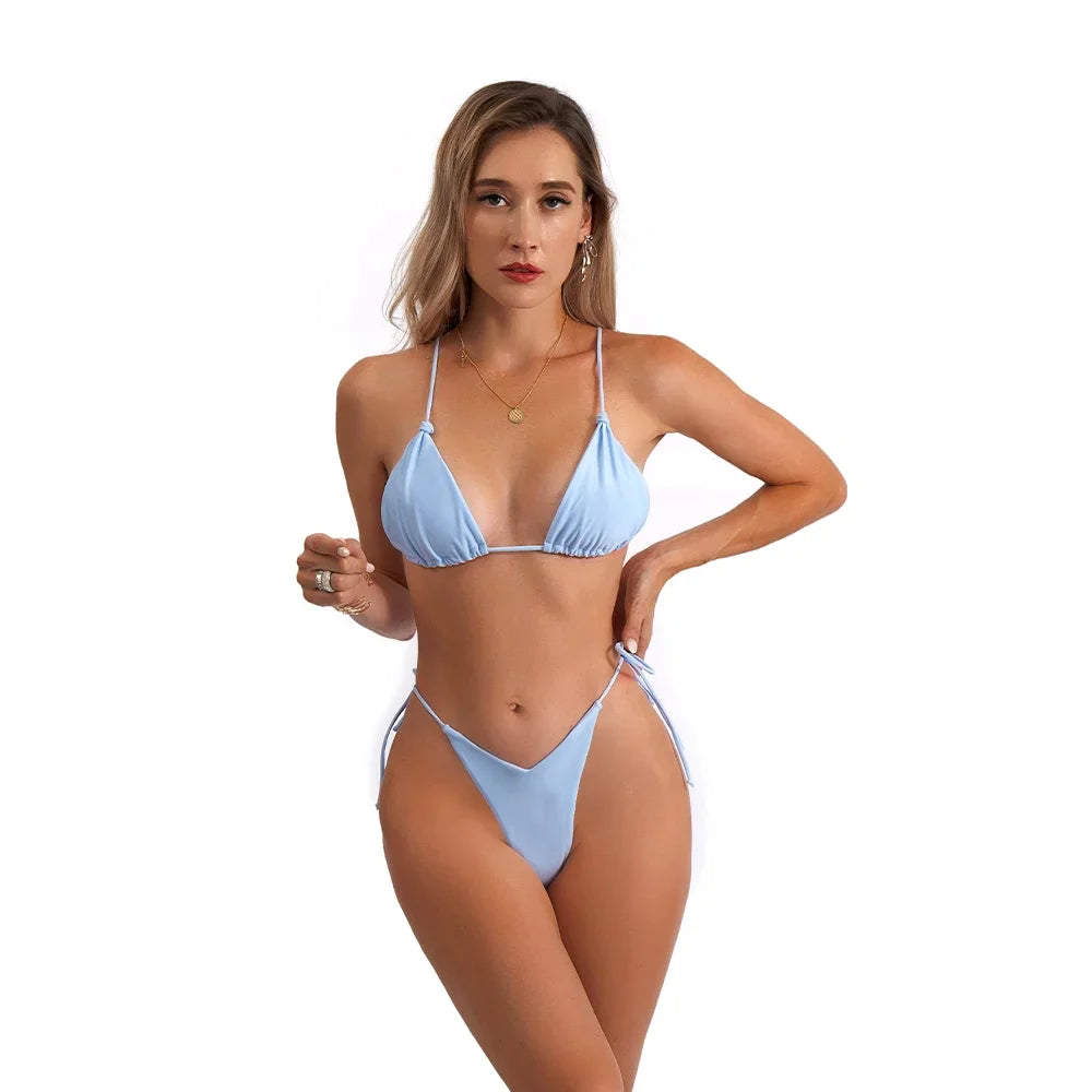 WaveWhisper bikini Bottom and bra in front image 