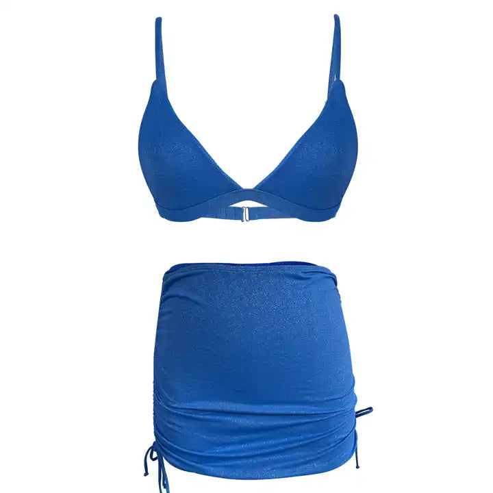 ocean mirage blue bikini set