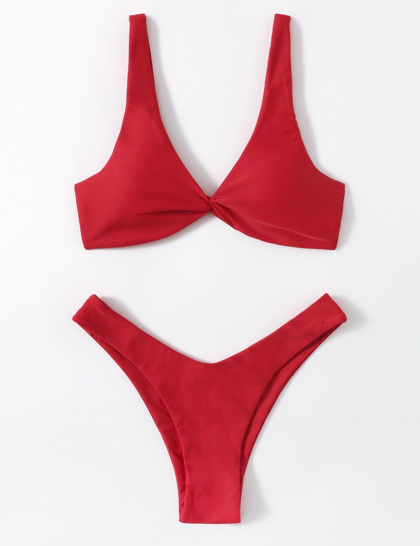 Oldsmar Solid Tie Bikini Set