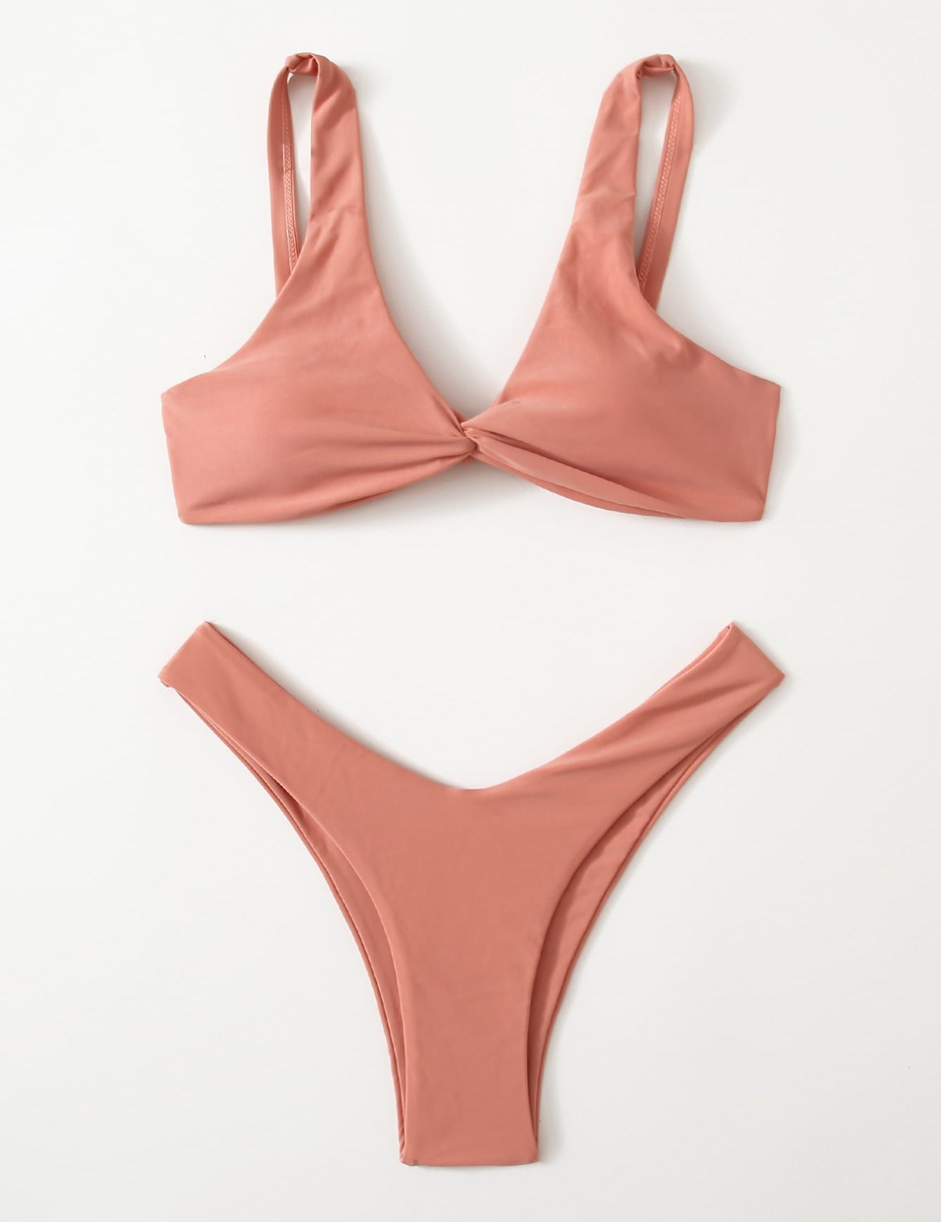 Oldsmar Solid Tie Bikini Set