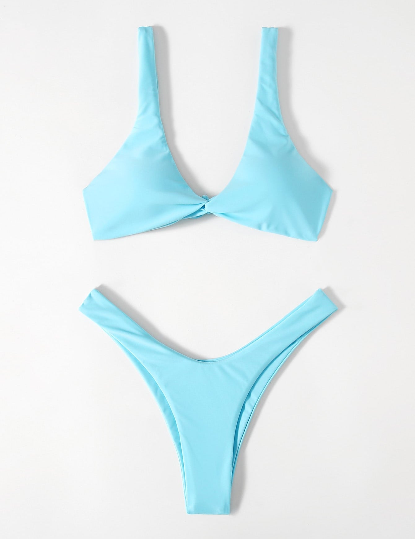 Oldsmar Solid Tie Bikini Set