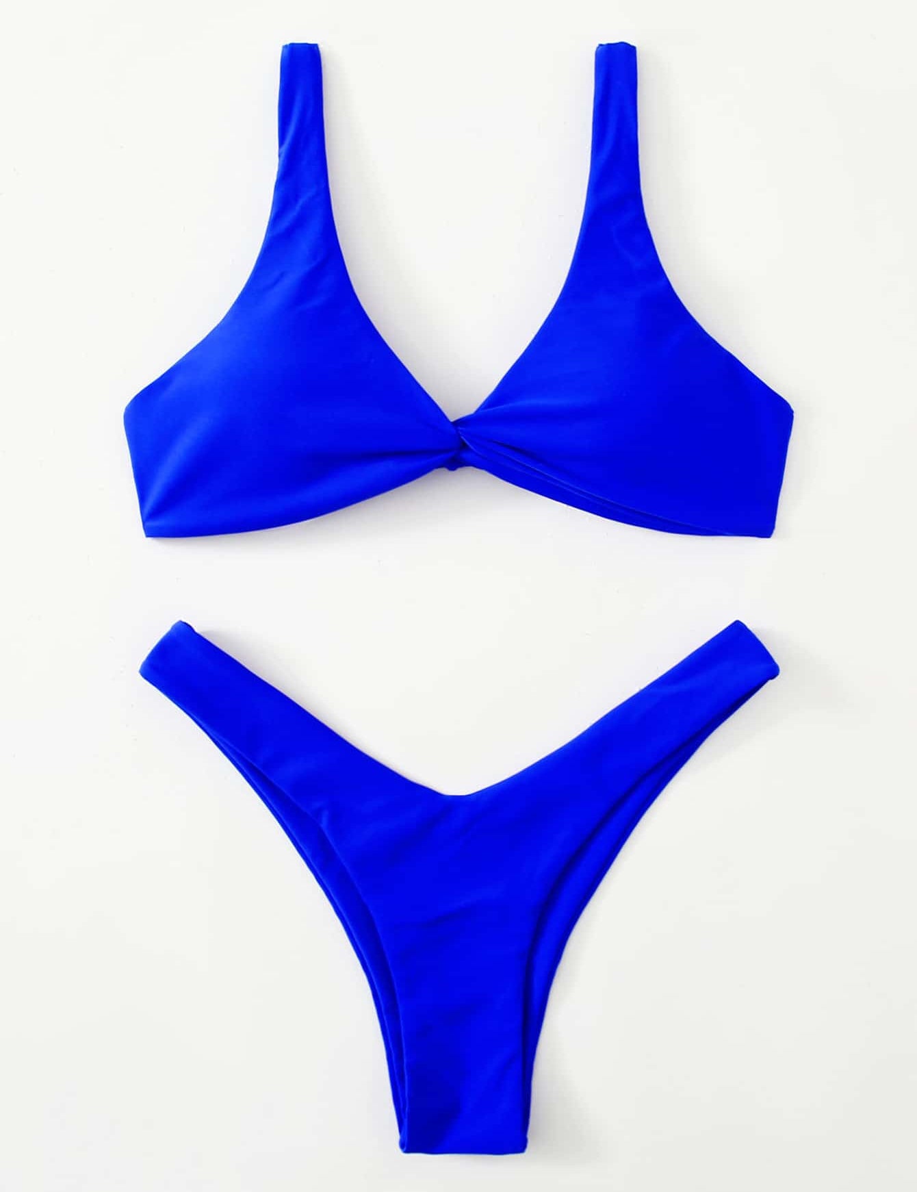 Oldsmar Solid Tie Bikini Set